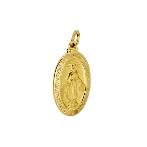 Pendentif Unoaerre - Pendentif Madonna Miracolosa en or jaune 58 Facettes 41261