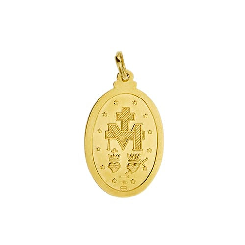 Pendentif Unoaerre - Pendentif Madonna Miracolosa en or jaune 58 Facettes 41261