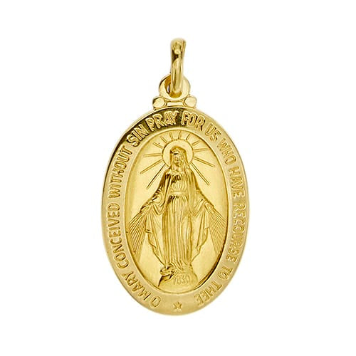 Pendentif Unoaerre - Pendentif Madonna Miracolosa en or jaune 58 Facettes 41261