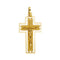 Pendentif Pendentif croix avec Jésus en or jaune 58 Facettes 40764