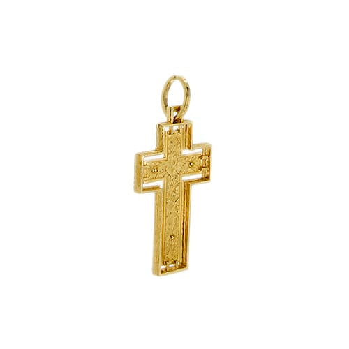 Pendentif Pendentif croix avec Jésus en or jaune 58 Facettes 40764