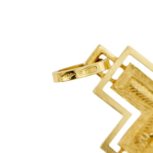 Pendentif Pendentif croix avec Jésus en or jaune 58 Facettes 40764
