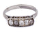 Bague 54 Bague ancienne en or blanc 18 ct et diamants 58 Facettes AN675 (0039)