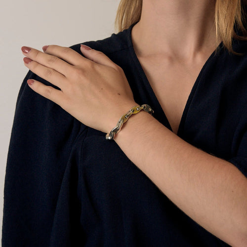 Bracelet Hermès Grains de Café - Bracelet en argent 58 Facettes B260000