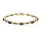 Bracelet Bracelet ligne en or jaune 18K, saphirs et diamants 58 Facettes B250440