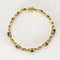 Bracelet Bracelet ligne en or jaune 18K, saphirs et diamants 58 Facettes B250440