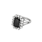 Bague 52 Bague marguerite en or blanc, saphir et diamants 58 Facettes B260316