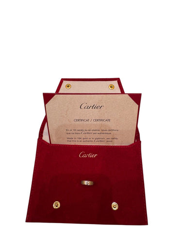 Bague 50 Cartier Love - Bague en or blanc 18K 58 Facettes cqj9lntjig