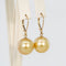 Boucles d'oreilles Boucles d'oreilles en or jaune 585 et perles des mers du Sud 58 Facettes E027