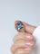 Bague 53 Art Déco - Bague chevalière en platine, saphir de Ceylan et diamants 58 Facettes