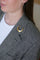 Broche Broche ancienne croissant de lune en or jaune et diamants 58 Facettes