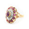 Bague 55 Bague vintage en or 18 ct, argent, rubis et diamants 58 Facettes 23176