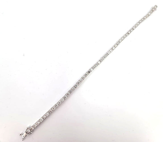 Bracelet Bracelet tennis en platine avec diamants 58 Facettes 360/26 A