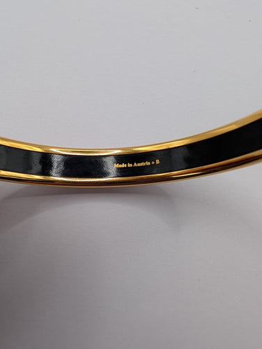 Bracelet Hermès 1001 Lapins - Jonc en plaqué or et émail 58 Facettes 1246