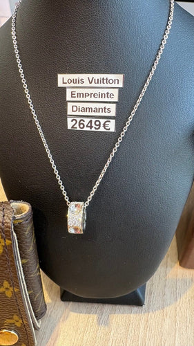 Collier Louis Vuitton Empreinte - Collier en or blanc et diamants 58 Facettes Collier 001