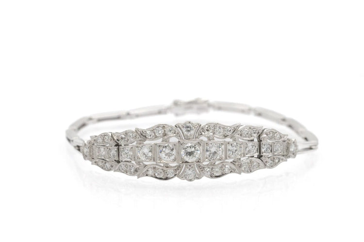 Bracelet Bracelet en or blanc et diamants 2,70 ct 58 Facettes 12381