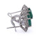 Boucles d'oreilles Boucles d'oreilles en or 18 kt, émeraudes et diamants 58 Facettes OR240 (05619)