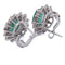 Boucles d'oreilles Boucles d'oreilles en or 18 kt, émeraudes et diamants 58 Facettes OR240 (05619)