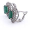 Boucles d'oreilles Boucles d'oreilles en or 18 kt, émeraudes et diamants 58 Facettes OR240 (05619)