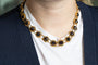 Collier Bootjes ketting - Collier hollandais en or jaune et grenats 58 Facettes 12229