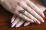 Bague 57 Bague ancienne en or jaune, argent et diamants taille rose 58 Facettes 12228