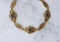 Bracelet Belle Époque - Bracelet guirlande en or jaune et saphirs 58 Facettes