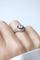 Bague 52 Bague dôme Art déco en platine, diamant coussin et rubis 58 Facettes