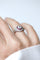 Bague 52 Bague dôme Art déco en platine, diamant coussin et rubis 58 Facettes