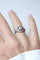 Bague 52 Bague dôme Art déco en platine, diamant coussin et rubis 58 Facettes