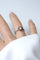 Bague 54 Art déco - Bague cible en or blanc, platine, diamants et rubis 58 Facettes
