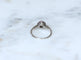 Bague 54 Art déco - Bague cible en or blanc, platine, diamants et rubis 58 Facettes