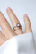 Bague 54 Art déco - Bague cible en or blanc, platine, diamants et rubis 58 Facettes