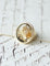 Bague 52 Chevalière ancienne en or jaune et agate dendritique 58 Facettes
