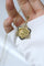 Pendentif Émile Monier - Médaille Art nouveau en or jaune, émail et perles 58 Facettes
