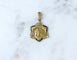 Pendentif Émile Monier - Médaille Art nouveau en or jaune, émail et perles 58 Facettes
