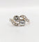 Bague 51.5 Bague toi et moi antique en or 18k, platine et diamants 58 Facettes A07306