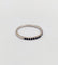 Bague 49.5 Demi-alliance vintage - Bague en or blanc 18K et saphirs bleus 58 Facettes A07412