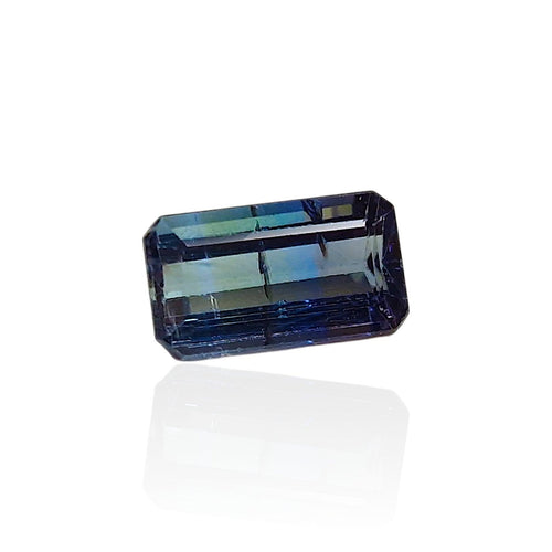 Tanzanite - Pierre taille émeraude mixte de Tanzanie 2,435 ct 58 Facettes #26-114-TZEMKM