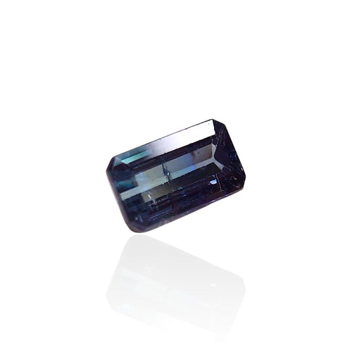 Tanzanite - Pierre taille émeraude mixte de Tanzanie 2,435 ct 58 Facettes #26-114-TZEMKM