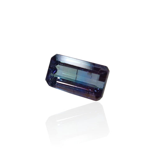 Tanzanite - Pierre taille émeraude mixte de Tanzanie 2,435 ct 58 Facettes #26-114-TZEMKM