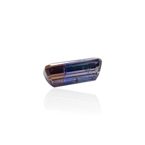 Tanzanite - Pierre taille émeraude mixte de Tanzanie 2,435 ct 58 Facettes #26-114-TZEMKM