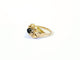 Bague 56 Bague Tank en or jaune 18 carats et saphir 58 Facettes NIM20260219 - 125