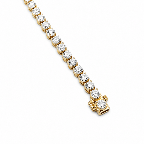 Bracelet Bracelet tennis en or jaune et diamants 58 Facettes 1.0001450/1