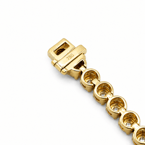 Bracelet Bracelet tennis en or jaune et diamants 58 Facettes 1.0001450/1