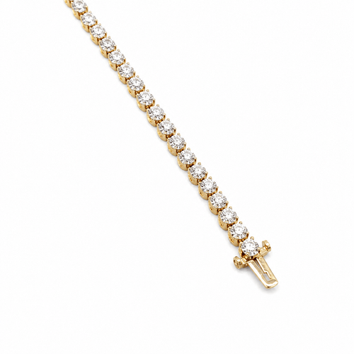 Bracelet Bracelet tennis en or jaune et diamants 58 Facettes 1.0001450/1