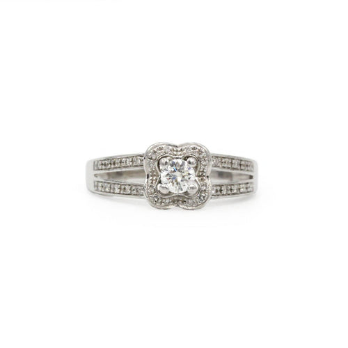 Bague 51 Mauboussin Chance of Love 2 - Bague en or blanc et diamants 58 Facettes 260140R