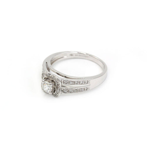 Bague 51 Mauboussin Chance of Love 2 - Bague en or blanc et diamants 58 Facettes 260140R