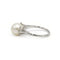 Bague 53.5 Bague en or blanc, perle et diamants 58 Facettes 260031SP