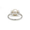 Bague 53.5 Bague en or blanc, perle et diamants 58 Facettes 260031SP