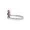 Bague 53 Bague en or blanc, diamants et rubis 58 Facettes 260032SP